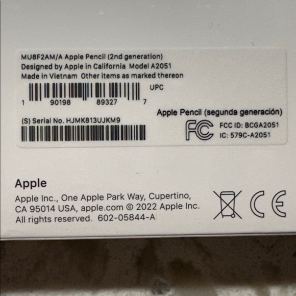 Apple Pencil 2nd Generation sealed NIB - Picture 2 of 2